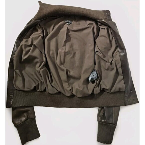 Women's Mexx Cropped Lambskin Leather Jacket size 32 - Picture 7 of 11